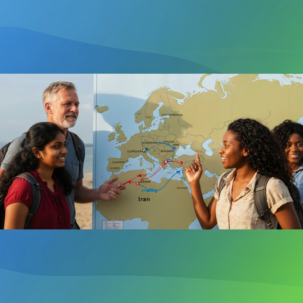 How to Book Alternative Routes to Europe While Avoiding Iranian Airspace